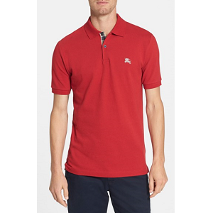 Modern Fit Piqué Polo - Military Red